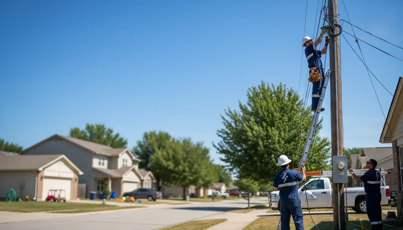 Residential electrician providing installation services in Garden City, MI